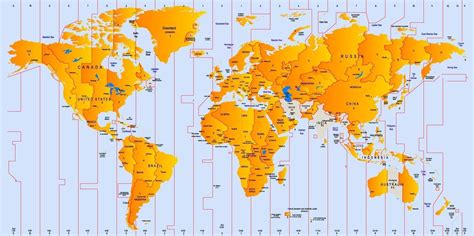 World Time Zone Map.